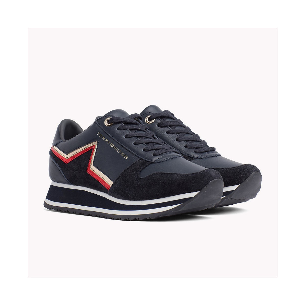 basket tommy hilfiger bleu
