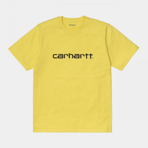 T-shirt Script Logo Carhartt, jaune, lagon ou gris référence I029915