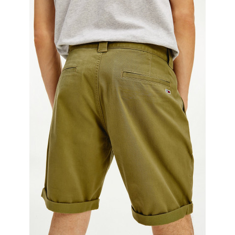 Short Homme TOMMY JEANS kaki modèle Scanton chino référence DM0DM11076