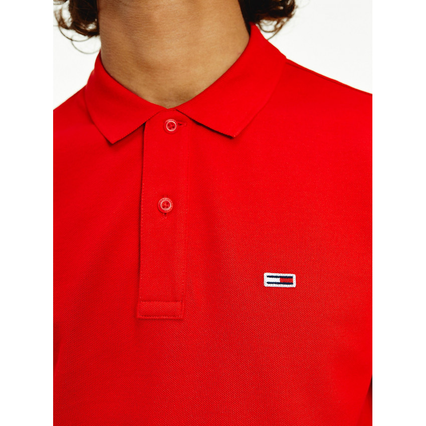 Polo homme rouge TOMMY HILFIGER logo poitrine matière coton coupe slim référence DM0DM09439 XNL E-Boutique CLOANE