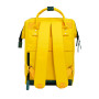 Sac à dos jaune et vert CABAIA taille medium 2 poches interchangeables pc13" référence LISBONNE-MEDIUME-Boutique CLOANE