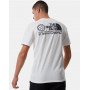 Tee-shirt homme blanc THE NORTH FACE matière coton coupe classique logo poitrine et dans le dos référence: 52Y8 FN41 E-Boutique 