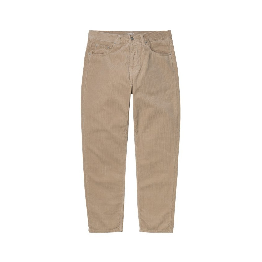 Pantalon Velour CARHARTT WIP Newel Beige ou Vert Foncé I027232 | CLOANE VANNES