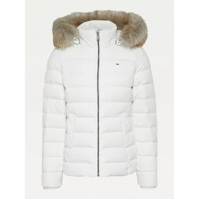 DOUDOUNE TOMMY HILFIGER BLANC BASIC HOODED Blanc DW0DW08588 | Cloane Vannes