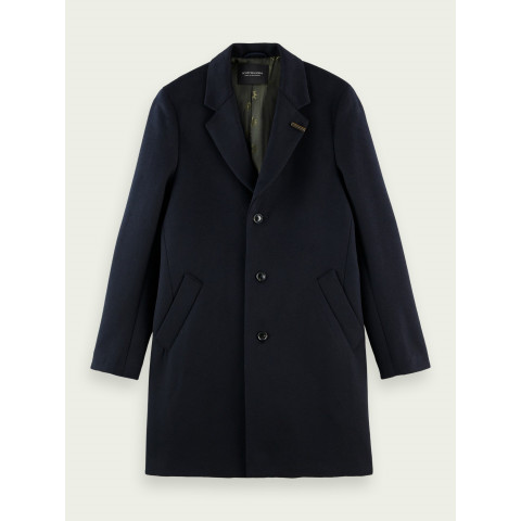 MANTEAU SCOTCH AND SODA HOMME SINGLE-BREASTED Bleu Nuit 163276 | Cloane Vannes