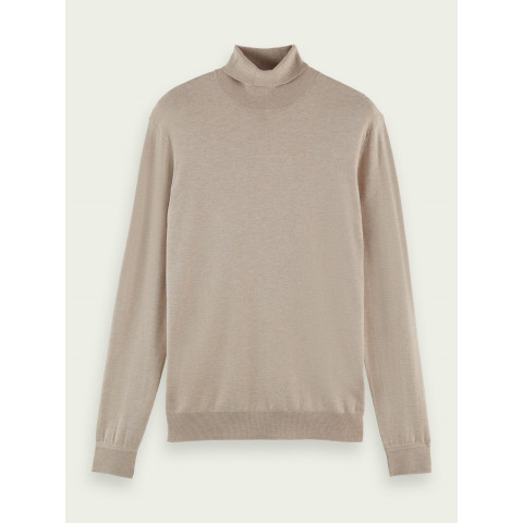 Pull Col roulé scotch and soda Homme MELANGE Beige 164006 | Cloane Vannes