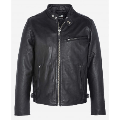 Blouson Schott NYC Cuir Homme Noir LC940D | Cloane Vannes