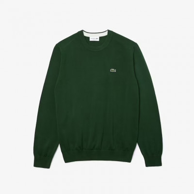 Pull Lacoste Homme Coton bio Noir ou Bleu marine ou Vert ou Gris AH1985 | Cloane Vannes