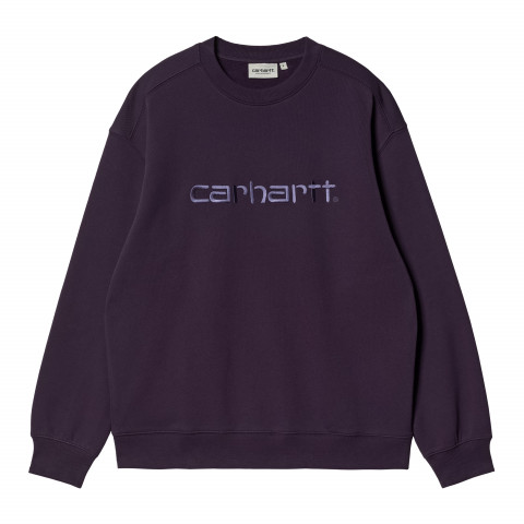 Sweat Carhartt Femme Dark violet ou vert foncé ou rose ou bleu ciel ou violet I027475 | Cloane Vannes
