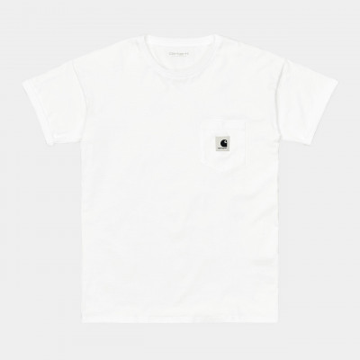 T-Shirt CARHARTT Femme POCKET Noir ou blanc I029070 | Cloane vannes