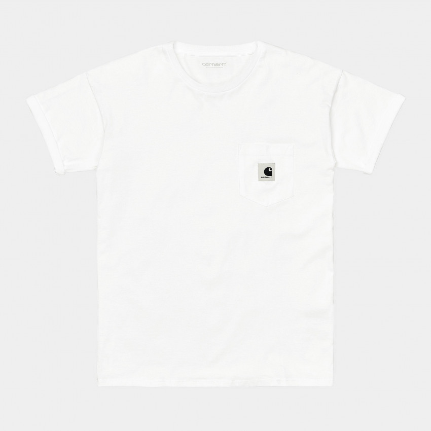 T-Shirt CARHARTT Femme POCKET Noir ou blanc I029070 | Cloane vannes