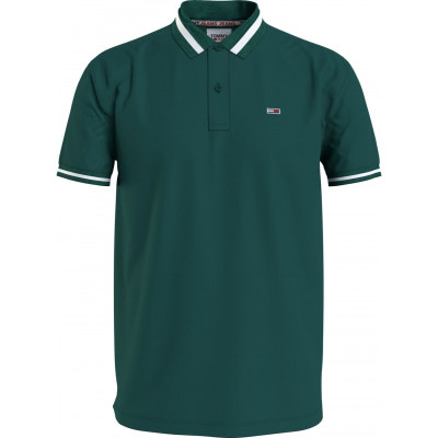 Polo Tommy Hilfiger Homme TIPPED STRETCH Vert DM0DM12220 | Cloane Vannes