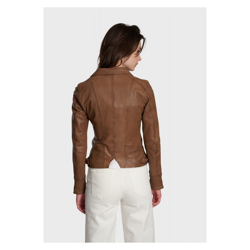 Blouson en Cuir OAKWOOD Femme CAMERA 60861 | Cloane Vannes