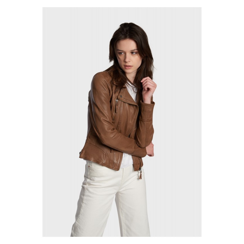 Blouson en Cuir OAKWOOD Femme CAMERA 60861 | Cloane Vannes