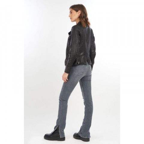 Blouson en Cuir OAKWOOD Femme CAMERA 60861 | Cloane Vannes