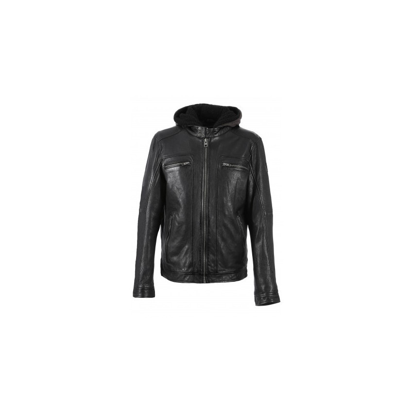 Blouson Cuir Oakwood Homme VEGAS Noir ou Marron ou Camel drink-63036 | Cloane Vannes