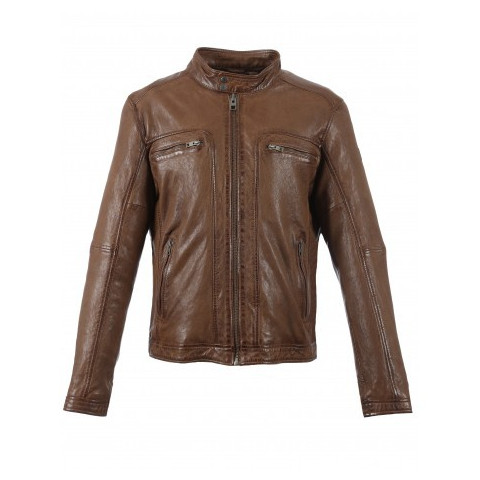 Blouson Cuir Oakwood Homme VEGAS Noir ou Marron ou Camel drink-63036 | Cloane Vannes