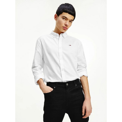 Chemise Oxford Tommy Hilfiger Homme STRETCH Blanc dm0dm09594 | Cloane Vannes