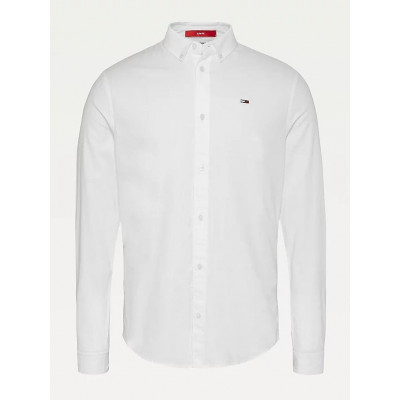 Chemise Oxford Tommy Hilfiger Homme STRETCH Blanc dm0dm09594 | Cloane Vannes