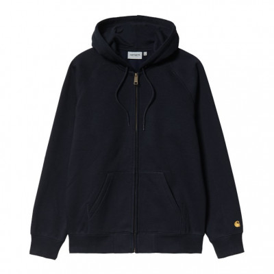 Sweat à capuche Zippé Carhartt WIP Homme CHASE Bleu Marine i026385 | Cloane Vannes