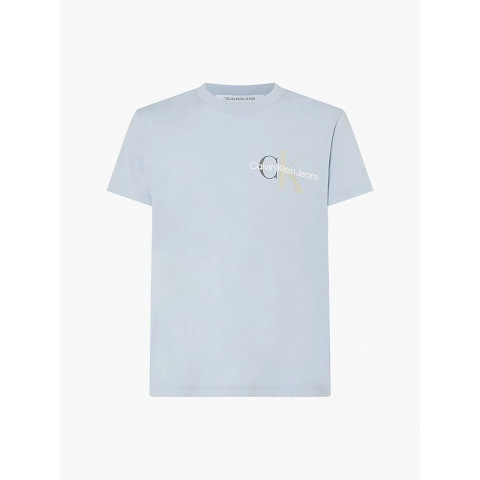 T-Shirt Calvin klein Homme MONOGRAM Bleu ciel j30j319715 | cloane vannes
