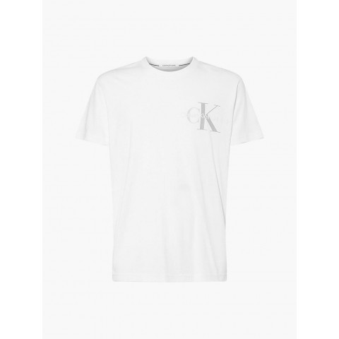 T-Shirt Calvin klein Homme MONOGRAM Blanc j30j319715 | cloane vannes
