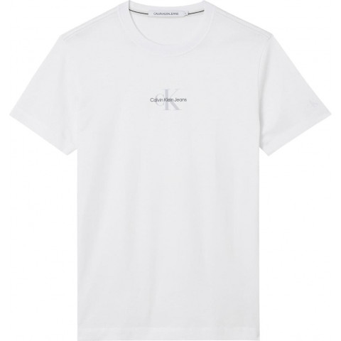 T-Shirt Calvin klein Homme MONOGRAM LOGO Blanc j30j319877 | Cloane vannes
