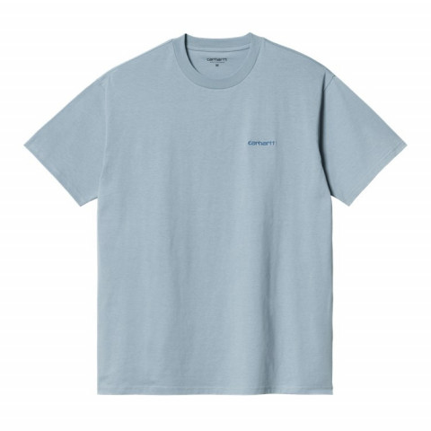 T-Shirt Carhartt Homme SCRIPT Jaune ou Bleu i025778 | Cloane Vannes