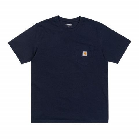 T-Shirt Carhartt Homme POCKET Bleu Marine ou Blanc I022091 | cloane vannes