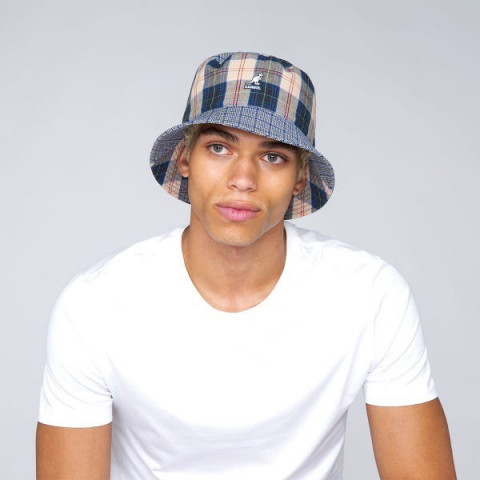 Bob Kangol Unisexe PLAID MASHUP Bleu k5297 | Cloane Vannes
