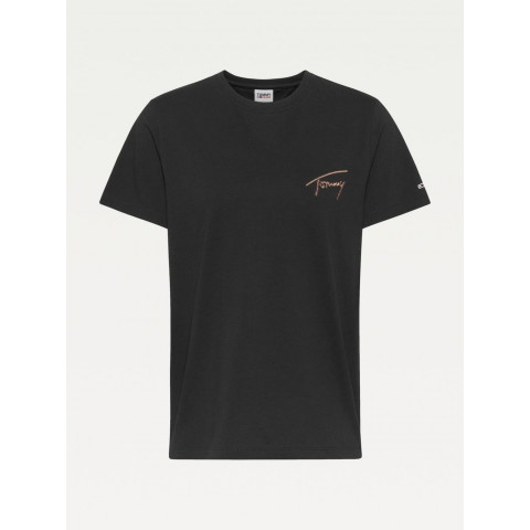 T-Shirt Tommy Hilfiger Femme SIGNATURE Noir DW0DW12002 | Cloane Vannes