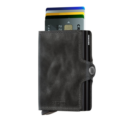 Porte-cartes Secrid TWINWALLET VINTAGE Noir | Cloane Vannes
