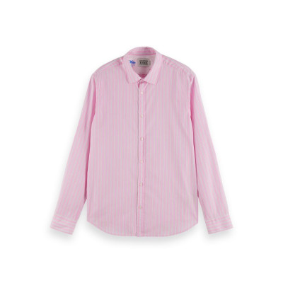 Chemise à Rayures Scotch & Soda Homme Rose 166578 | cloane vannes