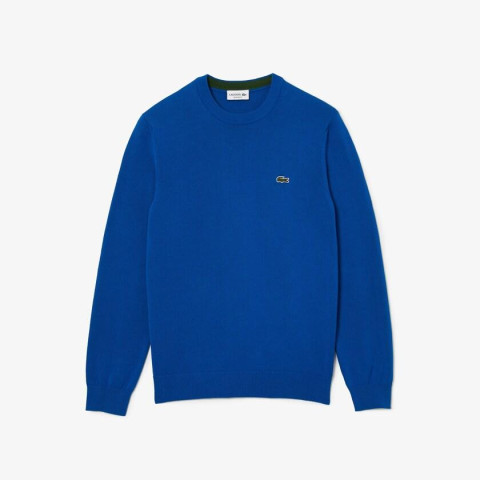 Pull Col Rond Homme Bleu