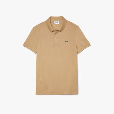 Polo Lacoste homme beige slim fit
