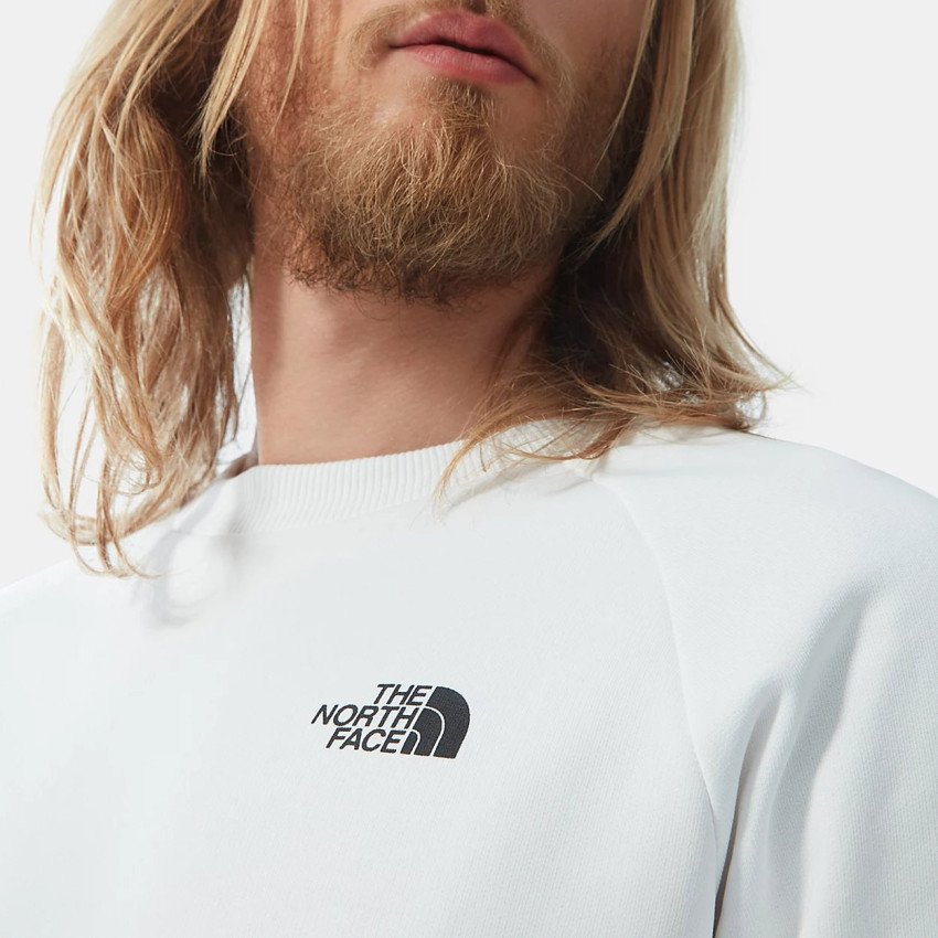 Sweatshirt The North Face homme blanc logo poitrine