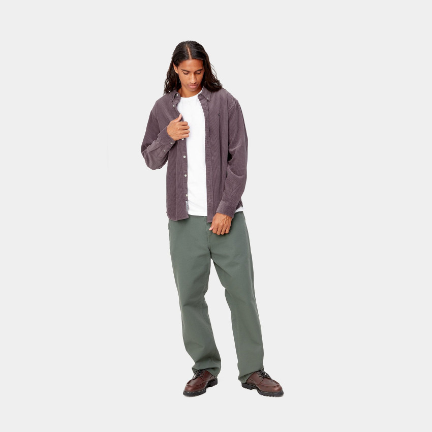 Chemise Carhartt homme en velours madison cord violet
