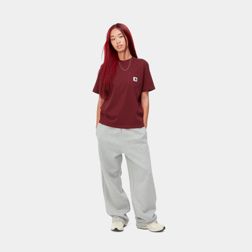 Tee-shirt Femme Carhartt Wip Pocket Bordeaux Cloane Vannes
