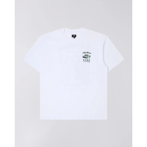 Tee Shirt Homme Blanc EDWIN Tokyo Rose