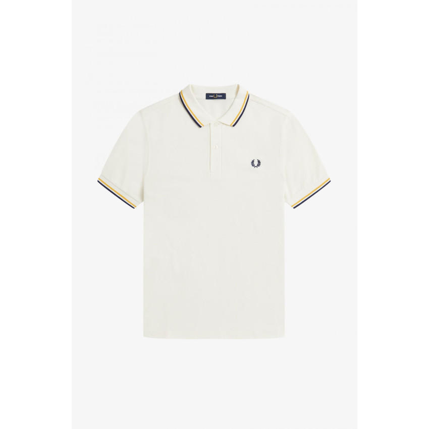 Polo Homme Fred Perry M3600 Ecru