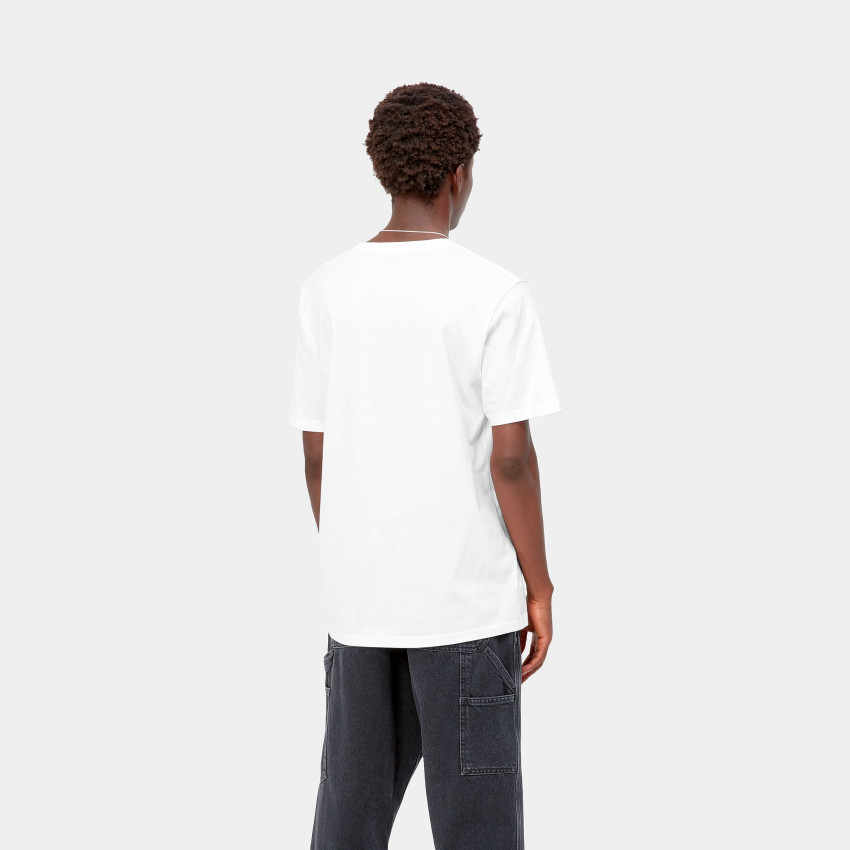 Carhartt-Wip Tee shirt Blanc Pocket S/S homme Cloane Vannes