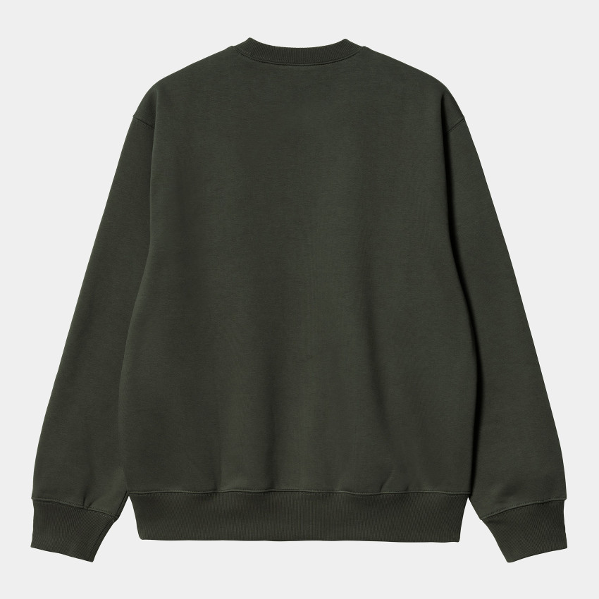 Sweat Carhartt Wip Brodé Homme Vert foncé Cloane Vannes