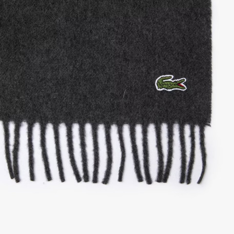 Echarpe en laine et cachemire Lacoste grise Cloane Vannes