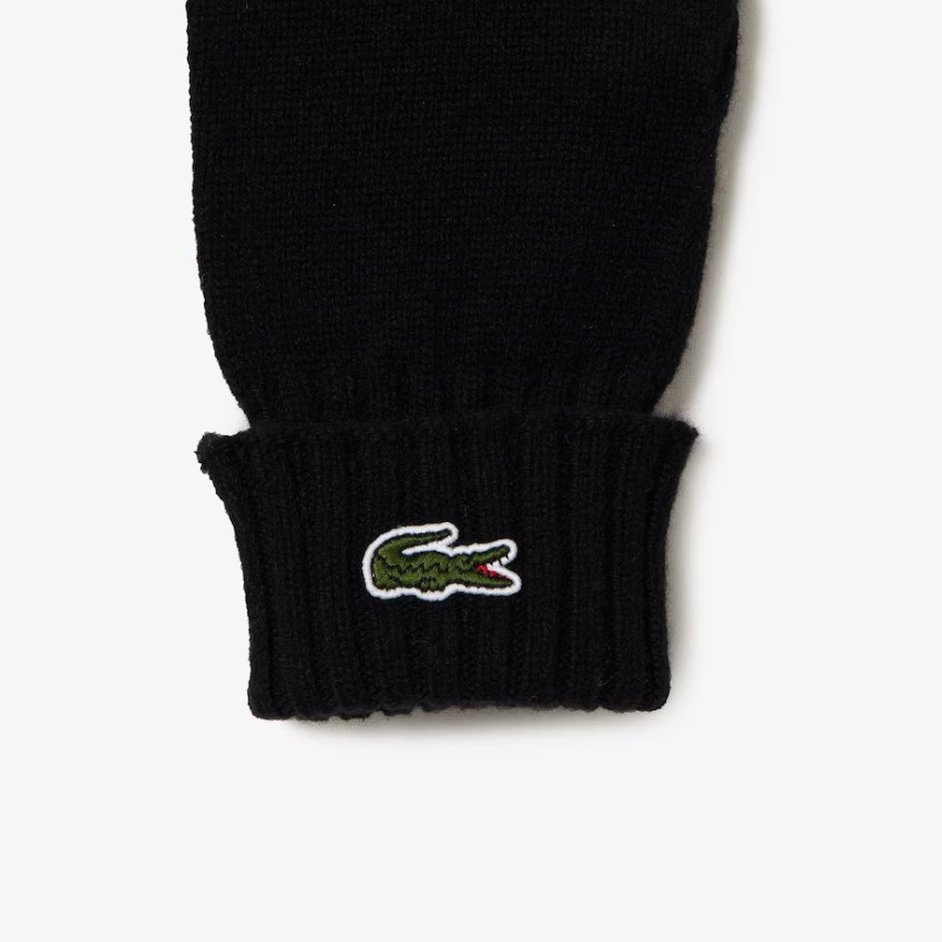 Lacoste gants en laine noir unisexe Cloane Vannes