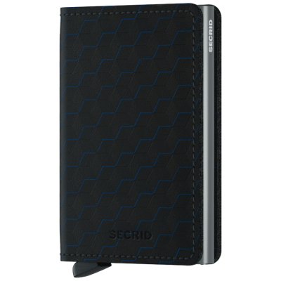 Porte Cartes Secrid Slimwallet Optical Black titanium Noir Cloane Vannes