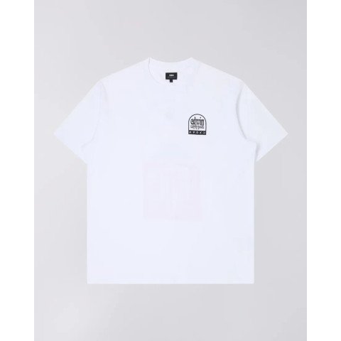 Tee Shirt homme EDWIN Fuji Supply Goods Blanc imprimé poitrine et dos Cloane Vannes