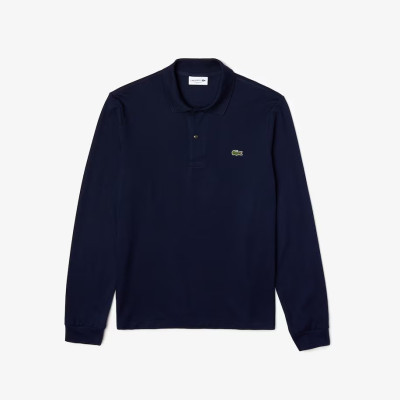 Polo manches longues LACOSTE CLASSIQUE Bleu Marine Cloane Vannes