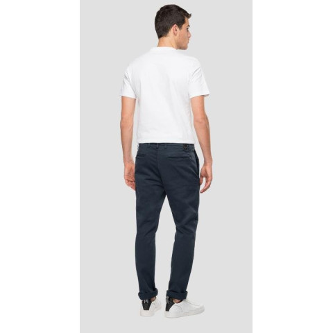 Pantalon chino Homme Replay HYPERFLEX Bleu Marine Cloane Vannes