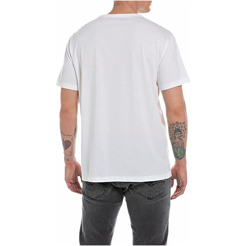 Tee shirt col rond Homme REPLAY M6450 Blanc Cloane Vannes