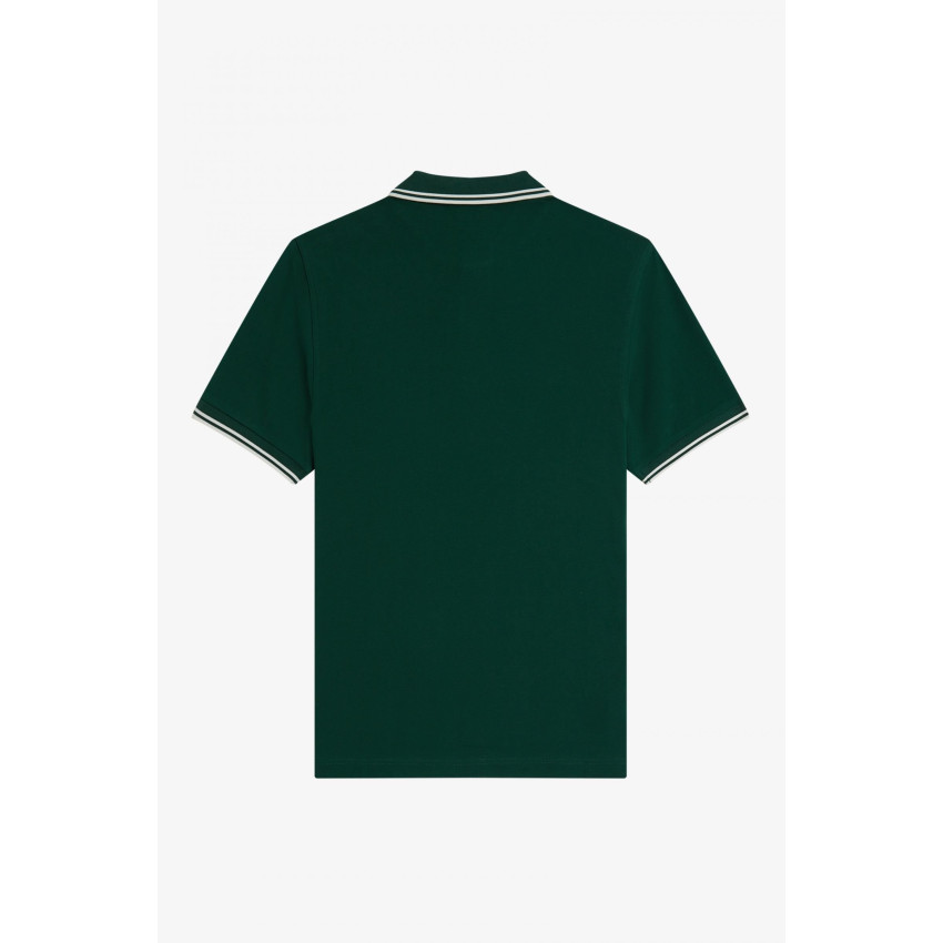 Polo Homme Fred Perry M3600 Twin Tipped Vert Foncé Cloane Vannes
